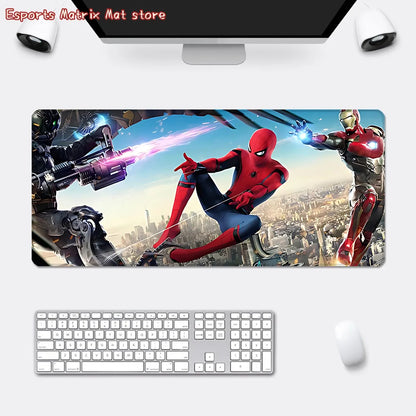 Iron Man Mousepad HD Printing Computer Gamers Locking Edge Non-slip Mouse Pad  Keyboard PC Desk Pad