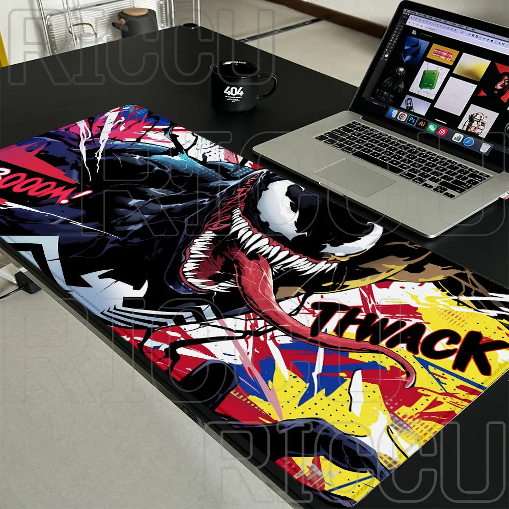 HD 900x400mm Marvel comic Large Mouse Pad Venom Computer Game PC Accessories Desk Mat Laptop Non Slip Printing Keyboard MousePad