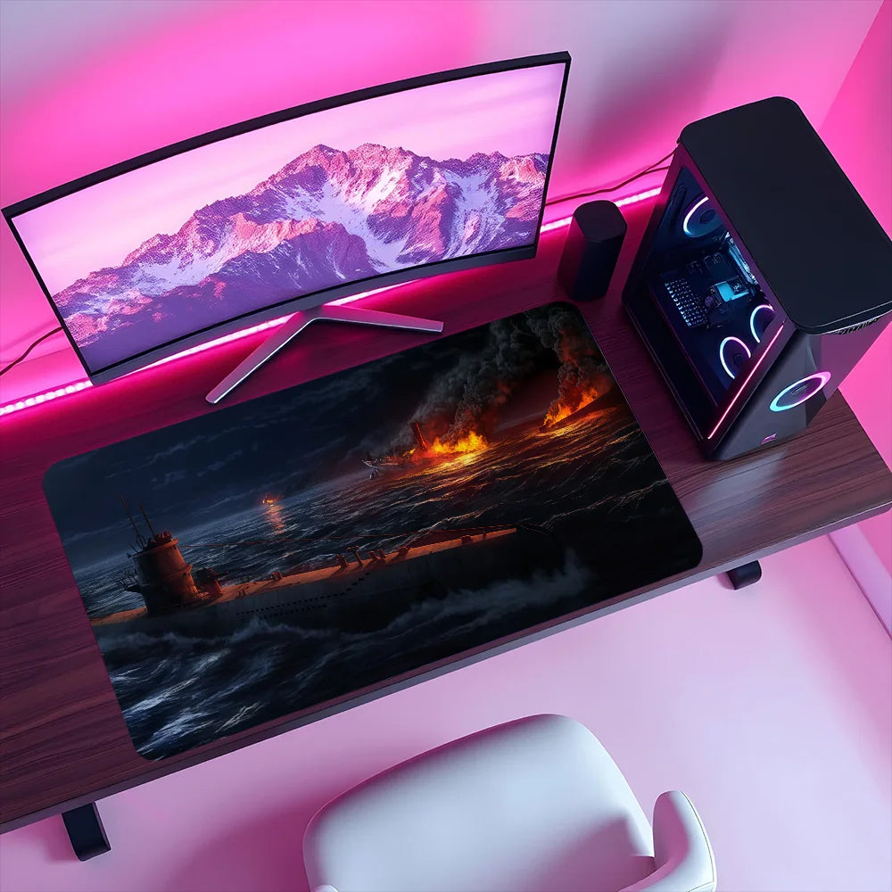 Iron Mouse Pad H-Hearts Non-slip Lockedge Office IV Student Gaming Game Simulation Thickened of Large Writing Cushion MousePad