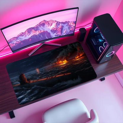 Iron Mouse Pad H-Hearts Non-slip Lockedge Office IV Student Gaming Game Simulation Thickened of Large Writing Cushion MousePad