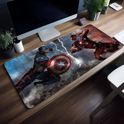 Movie Mouse Pad Superhero Non-slip Lockedge Man I-Iron Office Student Gaming Thickened Large Writing Mar Cushion MousePad