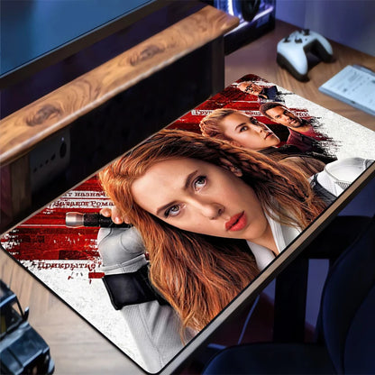 Black W-widow Mouse Pad Gaming New Mousepad MousePads Table Keyboard Pad Non-Slip Soft Computer Fashion Desk Mat