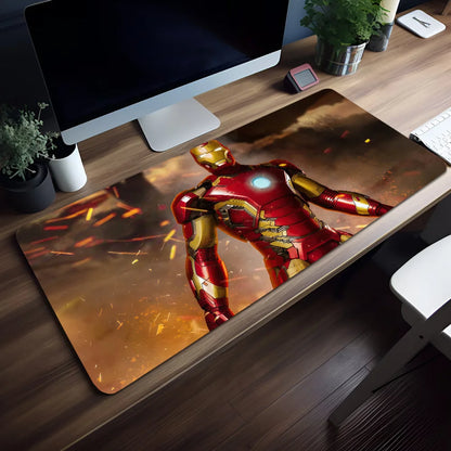 Movie Mouse Pad Superhero Non-slip Lockedge Man I-Iron Office Student Gaming Thickened Large Writing Mar Cushion MousePad